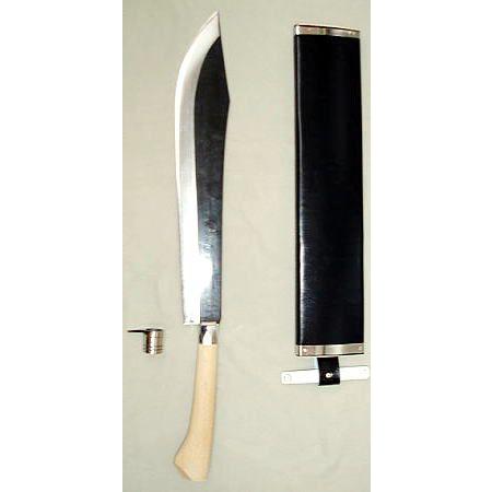 土佐 バン刀（蛮刀）ステンツバ輪金付き 刃渡42cm全長63cm 安来青紙鋼