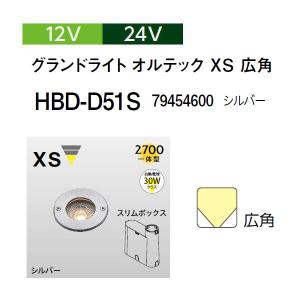 タカショー グランドライト オルテック 12V 24V グランドライト オルテック XＳ 広角 (HBD-D51S 79454600 シルバー)