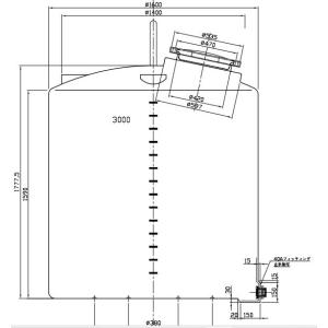モリマーサム樹脂工業 円筒型大型タンク (密閉...の詳細画像2