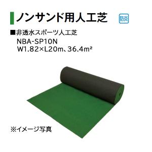 タカショー 非透水スポーツ人工芝 (NBA-SP10N 25042400) サイズ：W1.82×L20m