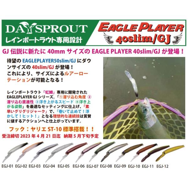 ディスプラウト　イーグルプレーヤー40slim/GJ【送料220円】