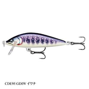 ラパラジャパン カウントダウンエリート9.5cm CDE95 GDIW イワナ 【メール便OK】｜tackleislandsukimaru