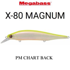 メガバス X-80 マグナム PMチャートバックレインボー