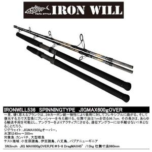 ネイチャーボーイズ　アイアンウィル IWPS-536WPF　IRONWILL 【スピニングモデル】｜tackleislandsukimaru