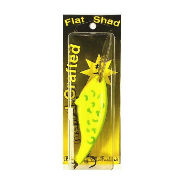 フラットシャッドベイツ モデル B 004 ライム/チャートリュースドッグ　MODEL B