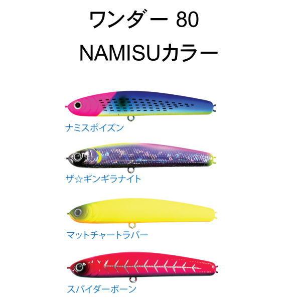 ラッキークラフト ワンダー 80 NAMISUカラー