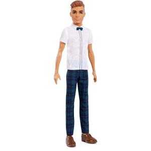 Barbie Ken Fashionistas Doll, Slick Plaid, Brown H...