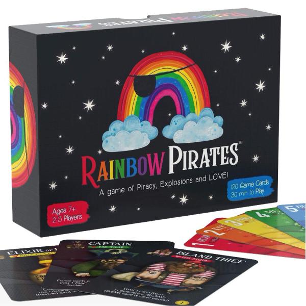 Rainbow Pirates Card Game - New - Fun 2-5 Player F...