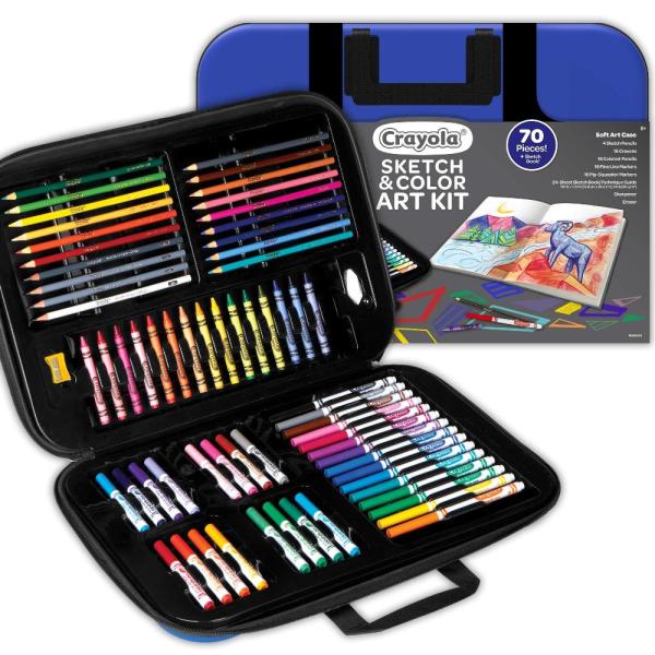 Crayola Coloring and Sketching Set, Over 80 Pieces...