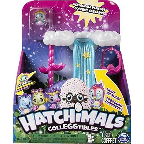 Hatchimals CollEGGtibles, Waterfall Playset with L...