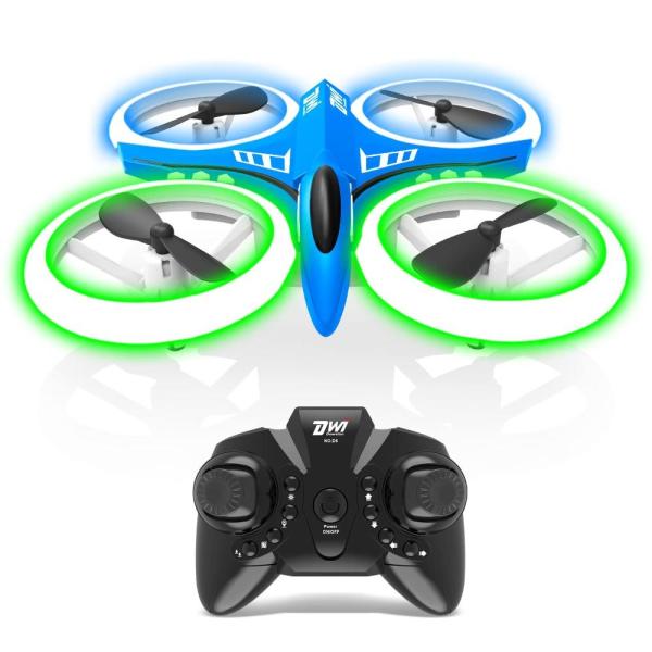 Dwi Dowellin 4.9 Inch Mini Drone for Kids LED Nigh...