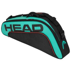 HEAD Tour Team 3R Pro テニスラケットバッグ ラケット3個 テニス用品 ダッフルバッグ ブラック/ティール ワンサイズ並行輸入品