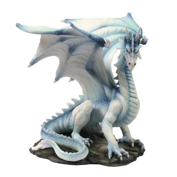 US 7.75 Inch Fantasy Figure White with Blue Accent...