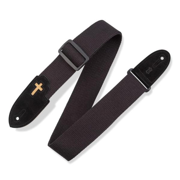 Levy's Leathers 2" Cotton Guitar Strap with Cross ...