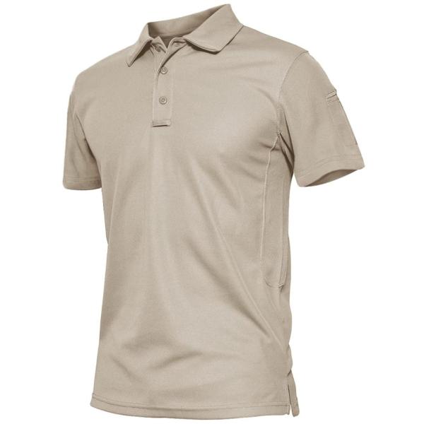 TACVASEN Mens Polo Shirts Short Sleeve Polyester S...