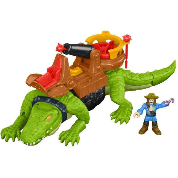 Fisher-Price Imaginext Walking Croc &amp; Pirate Hook,...