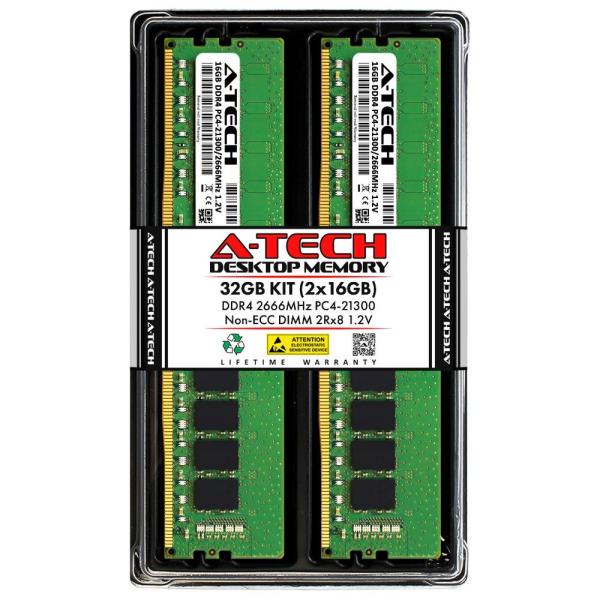 A-Tech 32GB (2x16GB) RAM 交換用 Crucial CT2K16G4DFD82...