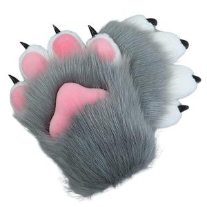 BNLIDES Cosplay Animal Cat Wolf Dog Fox Paws Claws Gloves Fursuit Paws Acceの商品画像