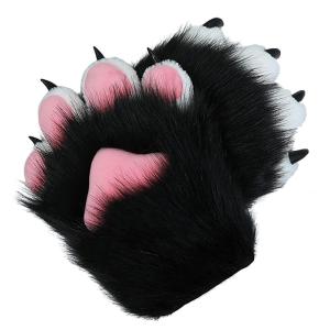 BNLIDES Cosplay Animal Cat Wolf Dog Fox Paws Claws Gloves Fursuit Paws Acceの商品画像