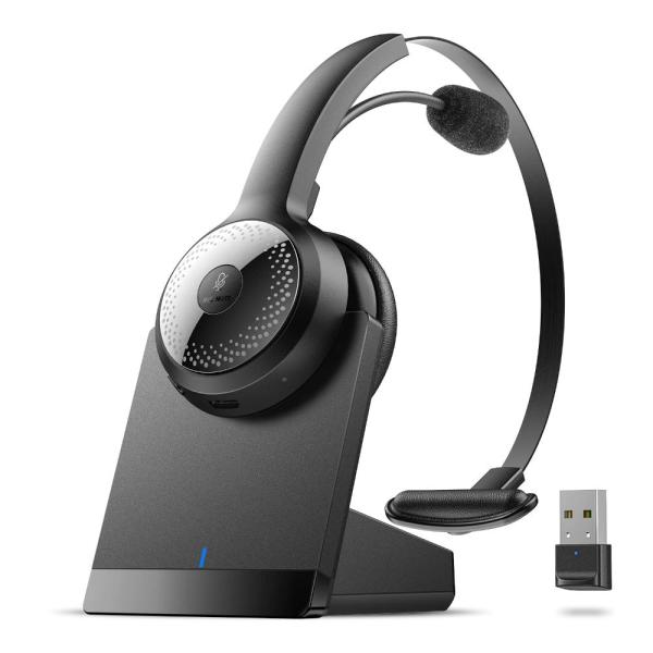 BRAMMAR Wireless Headset for Computer, Bluetooth H...