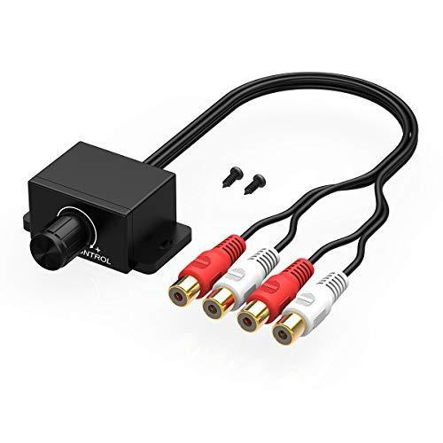 CHELINK ユニバーサルカーRCAリモートアンプ レベルコントローラー RCAバスノブ サブアン...