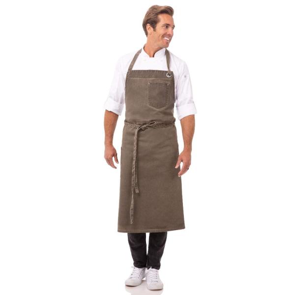 Chef Works シェフワークス ドーセット ラージシェフエプロン 男女兼用カラー:アースブラウ...