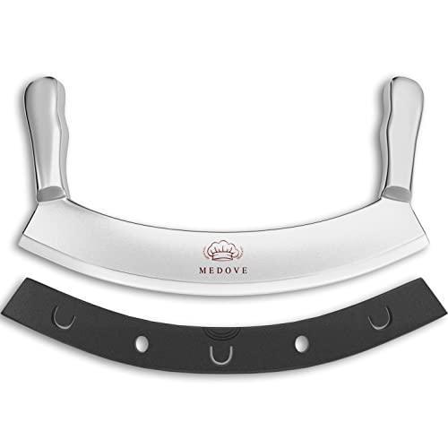 Pizza Cutter Super Sharp Blade Double Handled Stai...