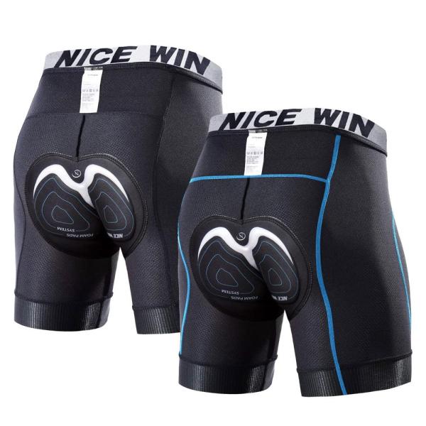 NICEWIN 2 Pack Men&apos;s Cycling Shorts Bike Underwear...