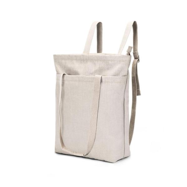 FASTFAIRY トートバッグ バックパック 2イン1 防水 14インチノートパソコン収納, ベー...