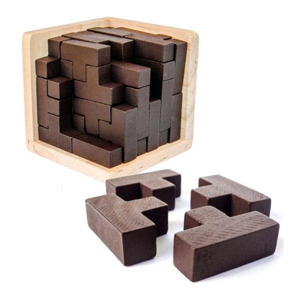 3D Wooden Brain Teaser Puzzle by Sharp Brain Zone....