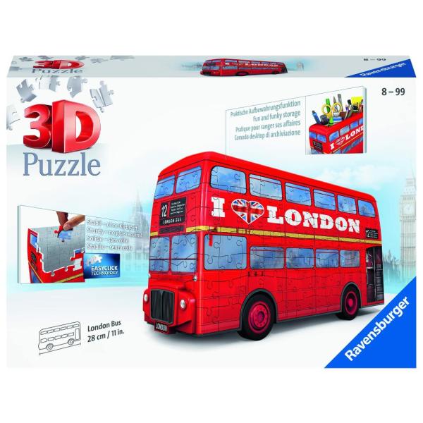 Ravensburger (ラベンスバーガー) 216ピース 3Dパズル ロンドンバス 立体パズル ...