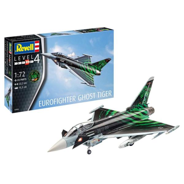 ドイツレベル 1/72 ドイツ空軍 ユーロファイター タイフーン ゴーストタイガー 03884 プラ...