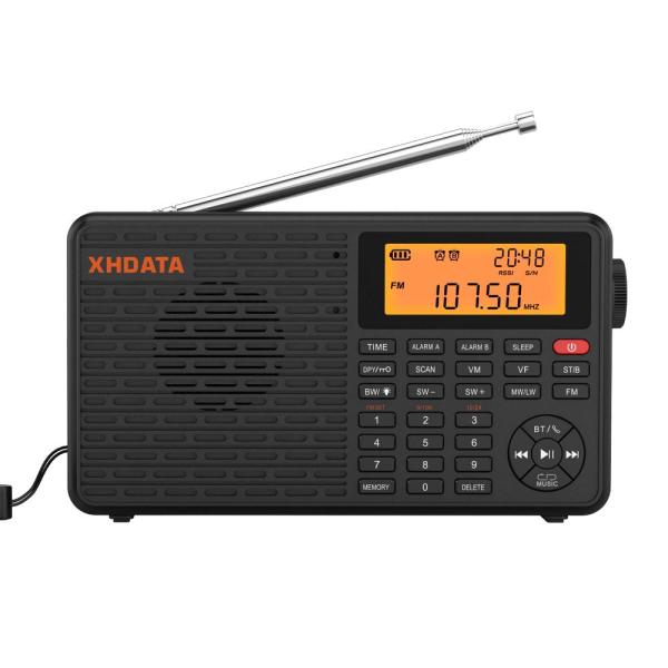 XHDATA D109 Portable Shortwave Radio AM FM SW LW W...
