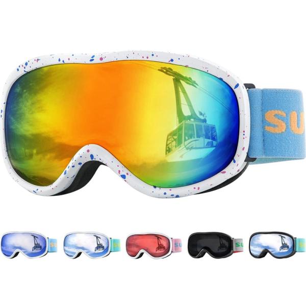 Supertrip Kids Ski Goggles, Anti-Fog Snow Snowboar...