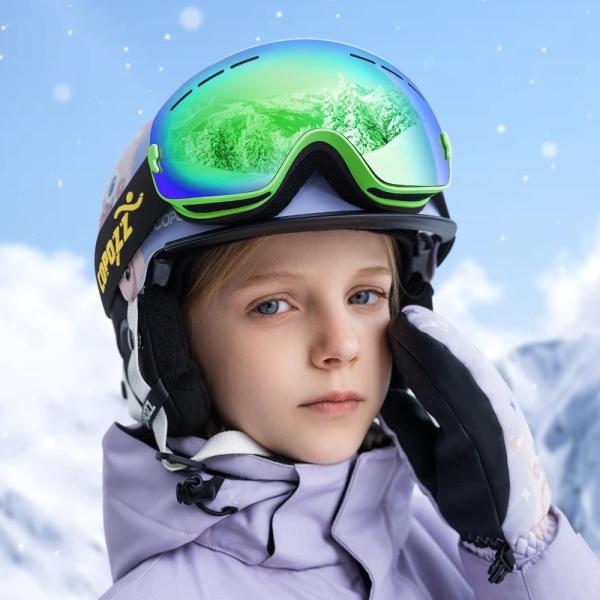 COPOZZ Ski Goggles Kids, Youth Snowboard Goggles f...