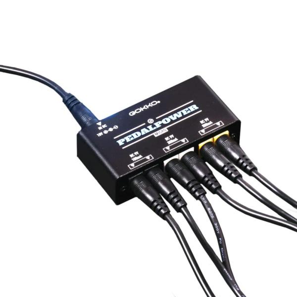 GOKKO Mini Pedal Power Supply with 6 Outputs (GK-3...