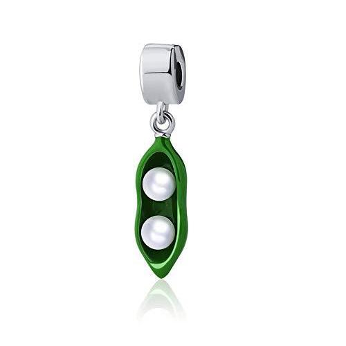 BOLENVI Green Sweet Pea Peapod 925 Sterling Silver...