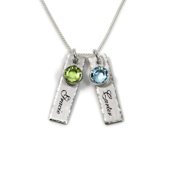 Unity in Two Personalized Charm Necklace. Customiz...