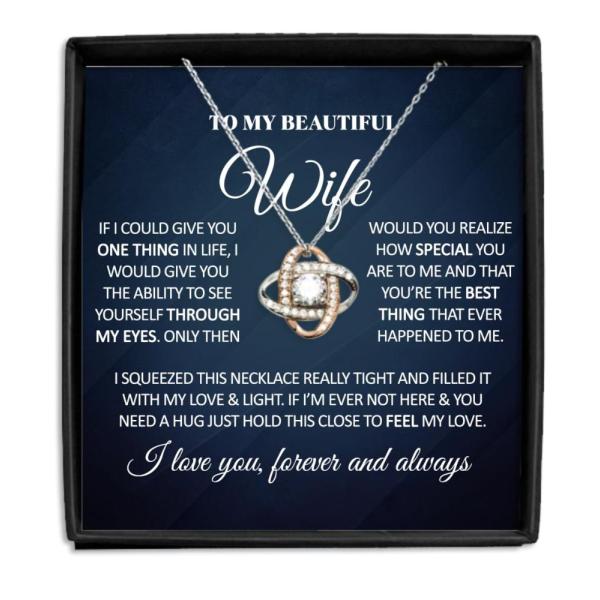 To My Wife Gifts, Wife Necklace, Soulmate Necklace...