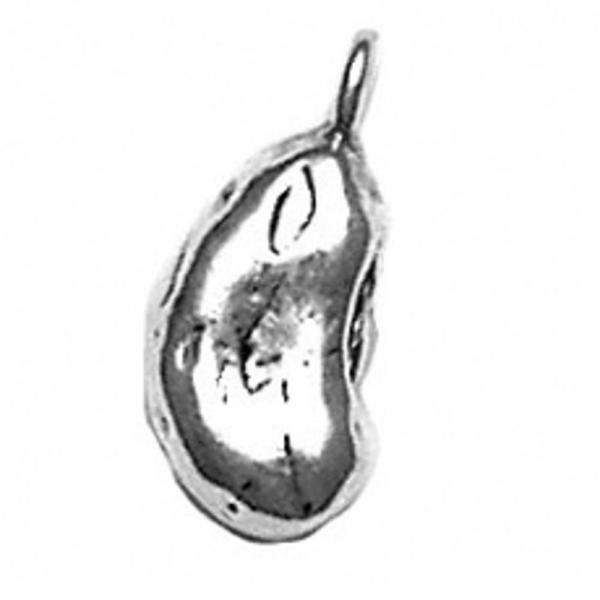 Sterling Silver 3D New Year Red Bean Or Pinto Bean...