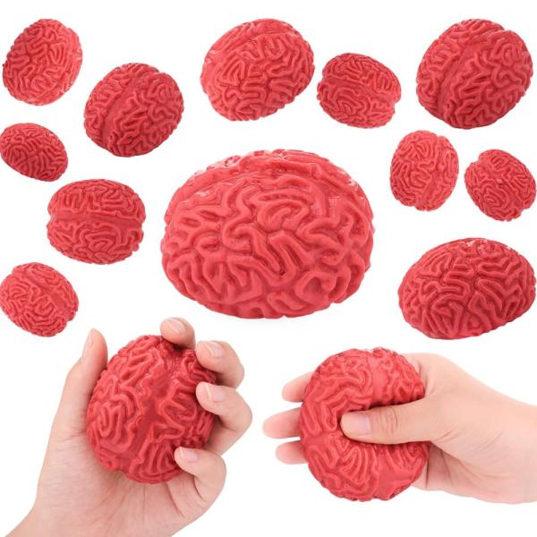 6 Pieces Brain Stress Balls Brain Splat Ball Brain...