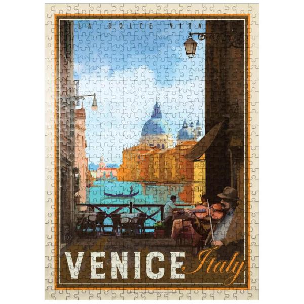 Italy, Venice: La Dolce Vita, Vintage Poster - Pre...