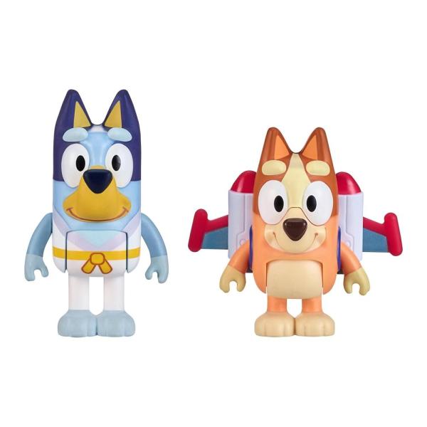 Bluey Figure 2-Packs, Action Heroes 2.5 Inch and B...