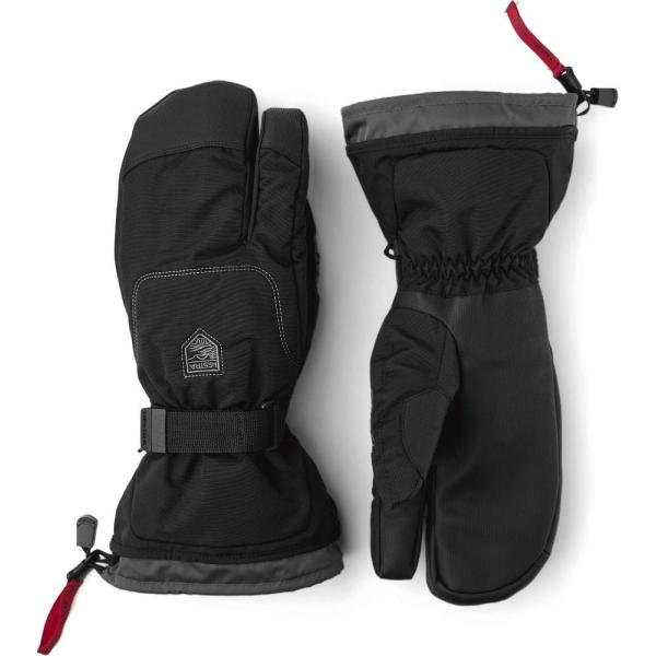 Hestra Alpine Gauntlet SR 3-Finger Glove - Black/B...