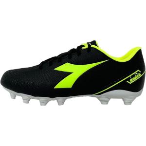 Diadora Mens Low-Top Soccer Shoe Black Yellow Fl Dd White 11の商品画像