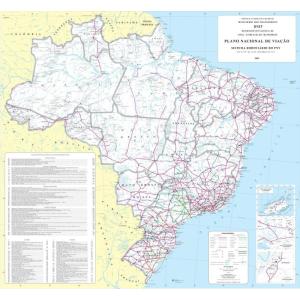 Gifts Delight Laminated 25x24 Poster: Large Detailed Road map of Brazil. Br