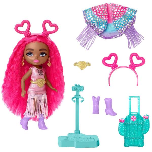 Barbie Extra Fly Minis Travel Doll, Desert Festiva...
