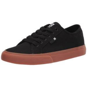 DC mens Manual Skate Shoe, Black/Gum, 9.5 US
