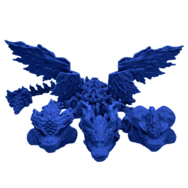 3D Printed Dragon Toys Ancient Overlord Three-Head...