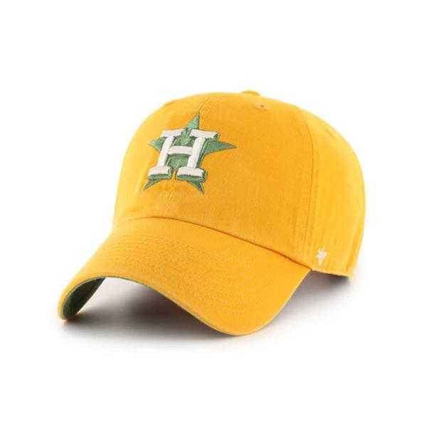 &apos;47 MLB ボールパーク クリーンアップ 調節可能な帽子 - ゴールド, ヒューストン・アストロ...